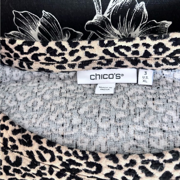 Chicos Animal Print Top - LAST CHANCE MAKE OFFER - Picture 3 of 4